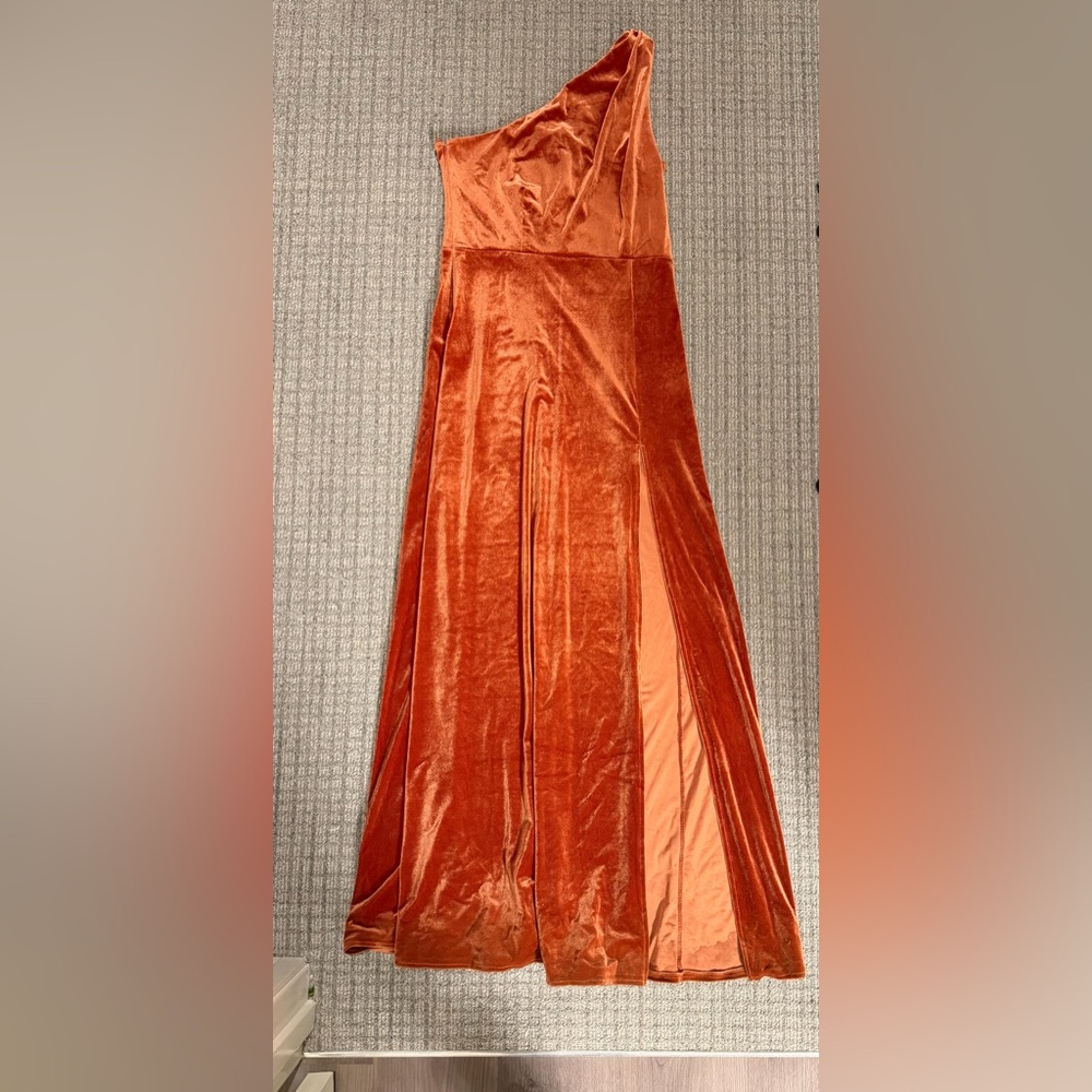 Birdy Grey Orange Velvet Dress